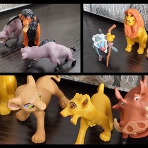 Disney The Lion King Lot of mini-Figurines Simba Mufasa & Scar .. Vintage…